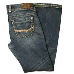BKE Stella Boot Cut Jeans Size 29 L Tall Low Rise Cowgirl Rockabilly Western